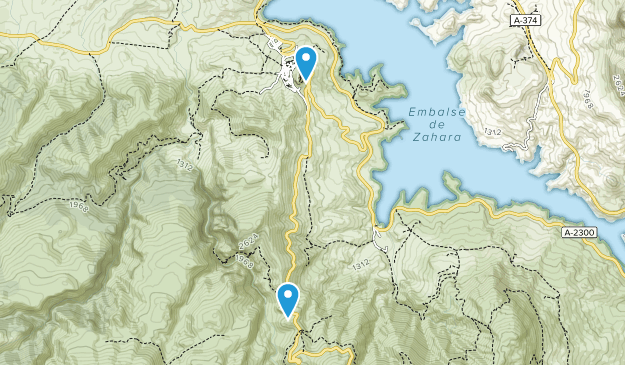 Zahara de la Sierra, Andalusia Map