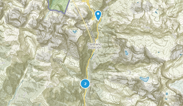 Canfranc, Aragon Map