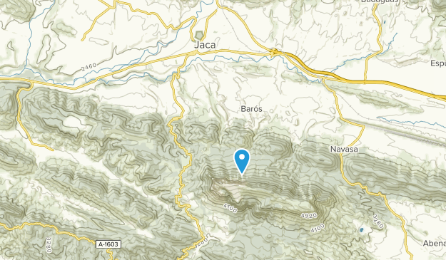 Jaca, Aragon Map