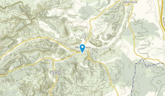 Manzanera, Aragon Map