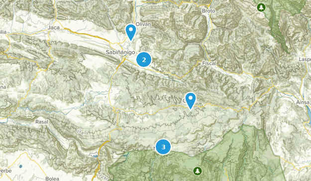 Sabiñánigo, Aragon Map