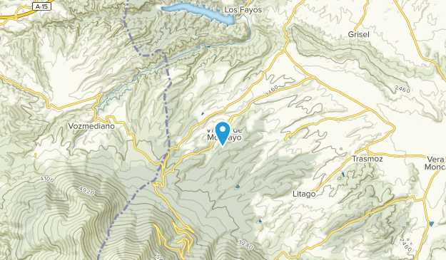 San Martín de la Virgen de Moncayo, Aragon Map