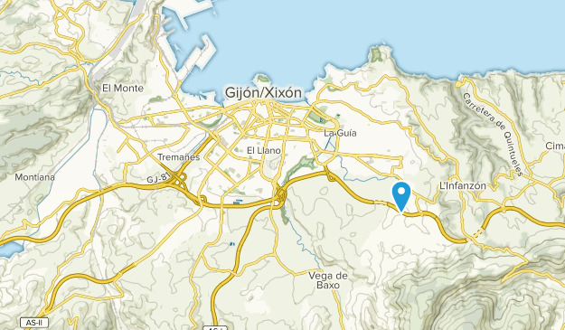 Gijón, Asturies Map