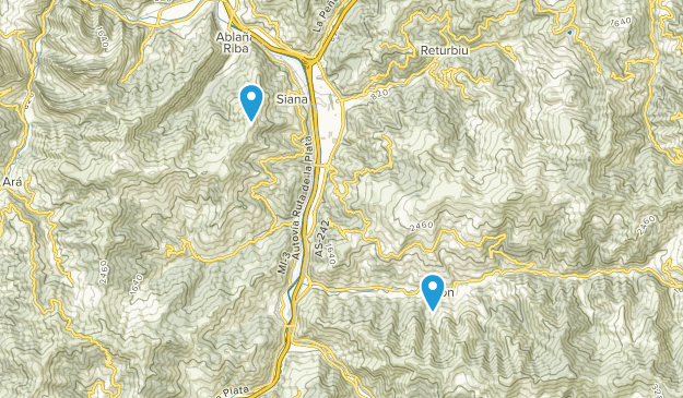 Mieres, Asturien Map