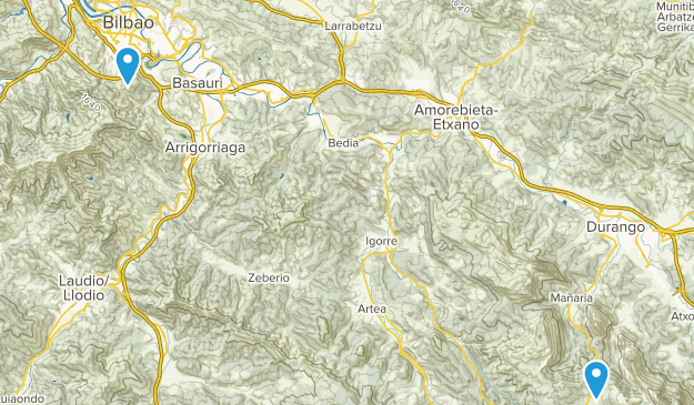 Bilbao, Basque Country Map