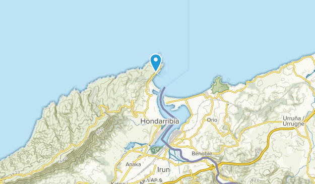 Hondarribia, Basque Country Map