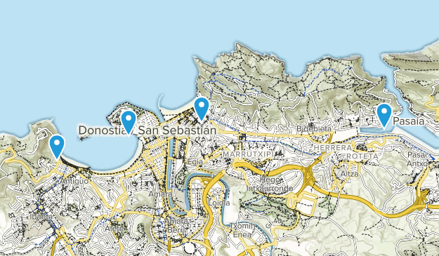 San Sebastián, Basque Country Map