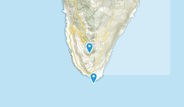 Fuencaliente de la Palma, îles Canaries Map