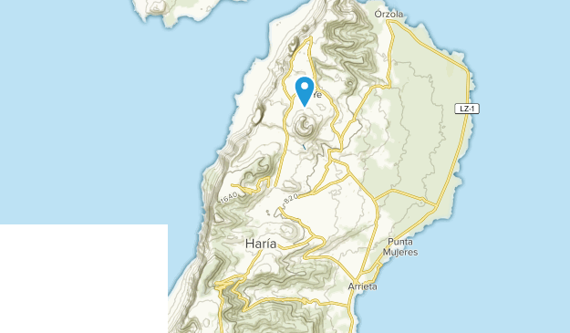 Haría, Canarias Map