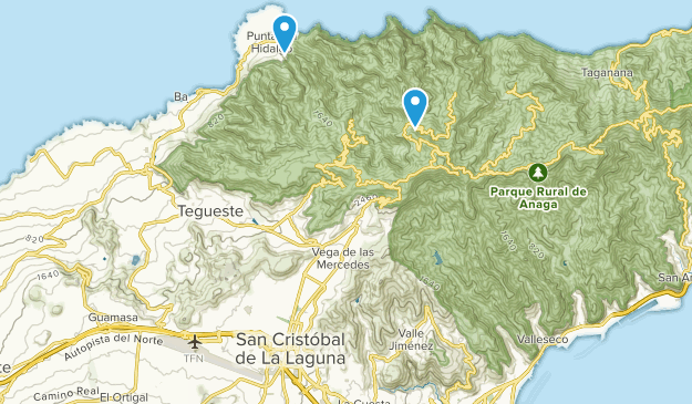 San Cristóbal de La Laguna, îles Canaries Map