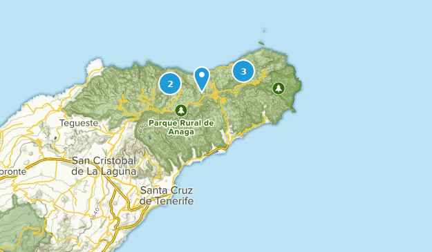 Santa Cruz de Ténérife, îles Canaries Map