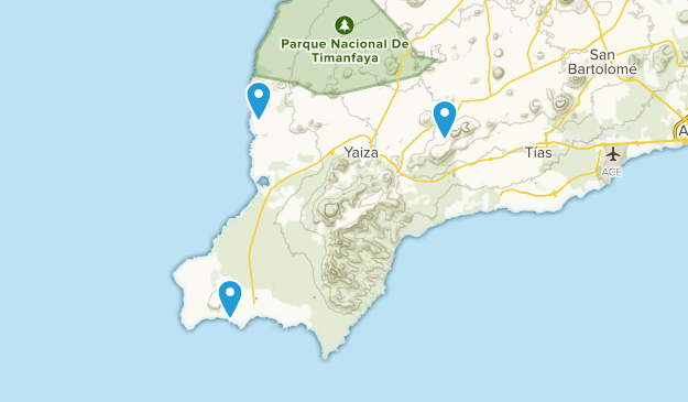Yaiza, Canarias Map