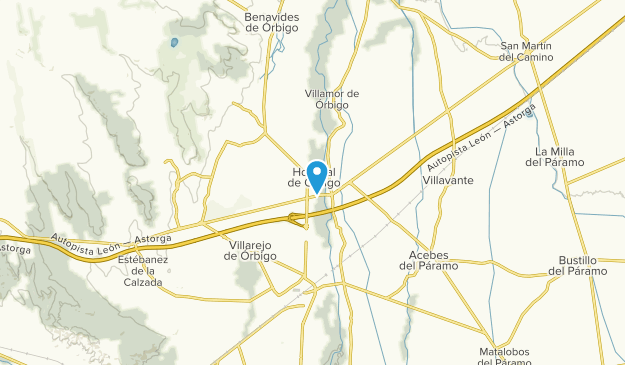 Hospital de Órbigo, Castile and León Map
