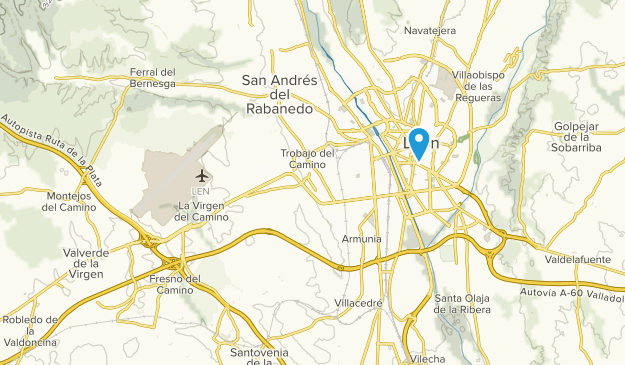 Valverde de la Virgen, Castile and León Map