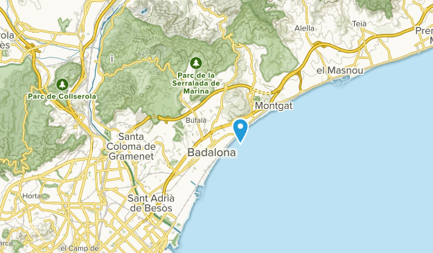 Badalona, Catalonia Map