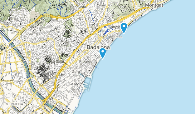 Badalona, Catalonia Map