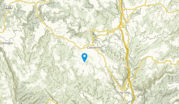 Casserres, Catalonia Map