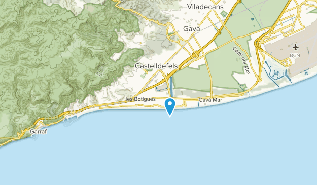 Castelldefels, Catalonia Map