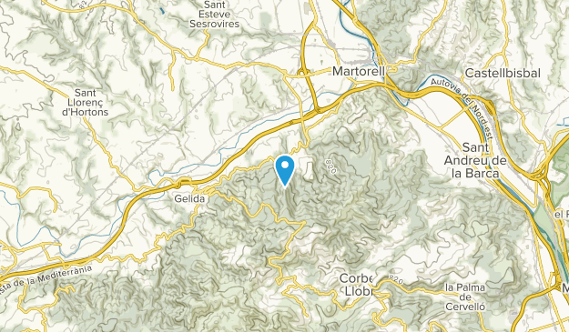 Castellví de Rosanes, Catalonia Map
