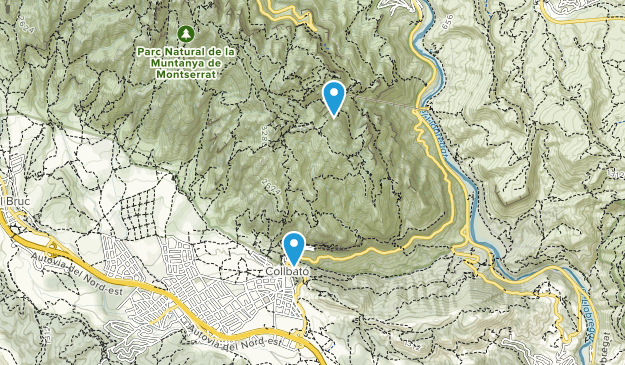 Collbató, Catalonia Map