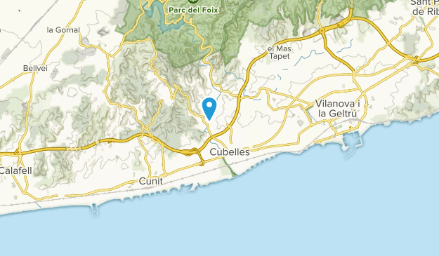 Cubelles, Catalonia Map