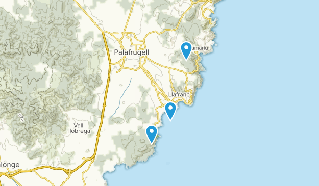 Palafrugell, Catalonia Map