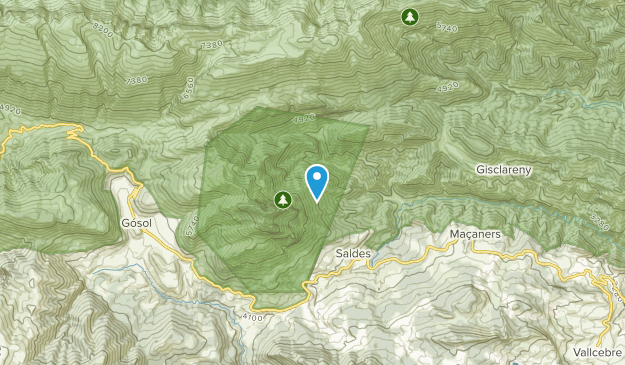 Saldes, Catalonia Map