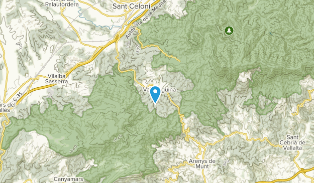 Vallgorguina, Catalonia Map