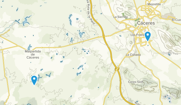 Cáceres, Extremadura Map