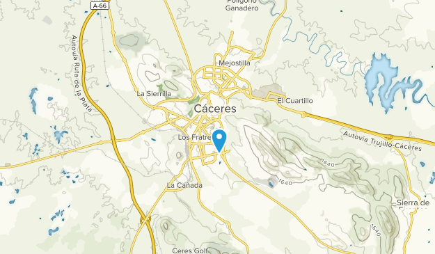 Cáceres, Extremadura Map