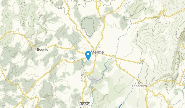 Melide, Extremadura Map