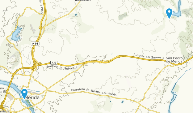 Mérida, Extremadura Map
