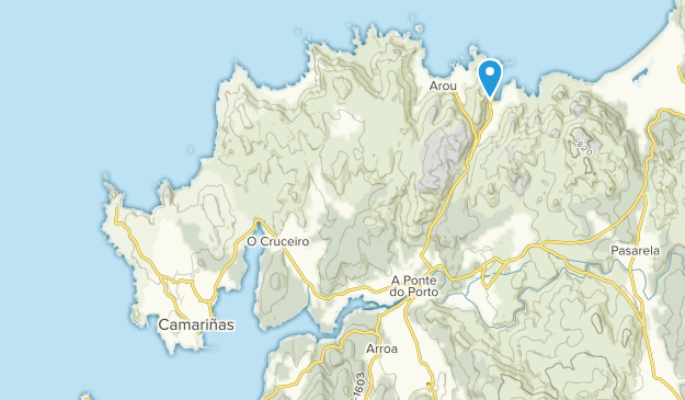 Camariñas, Galicia Map