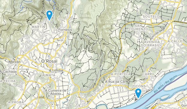 O Rosal, Galicia Map