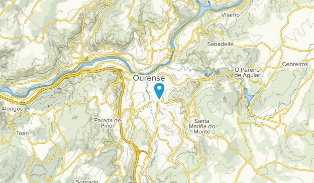 Ourense, Galicia Map