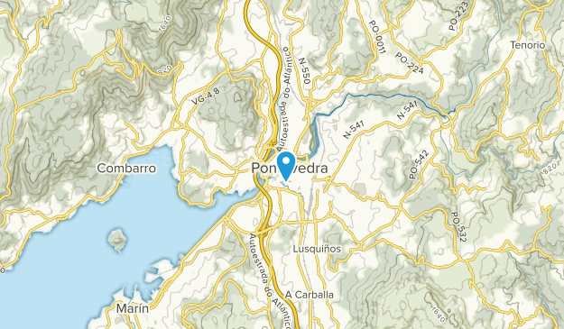 Pontevedra, Galicia Map