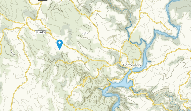 Portomarín, Galicia Map