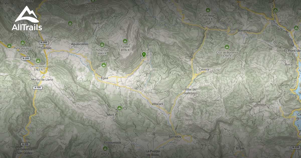 La Ribera Map Los mejores senderos largas en Torre la Ribera | AllTrails