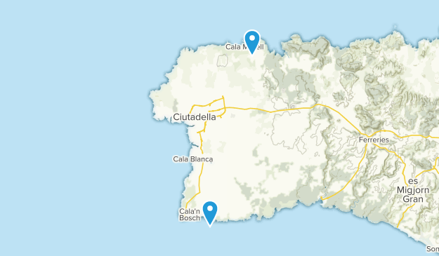 Ciutadella de Menorca, Illes Balears Map