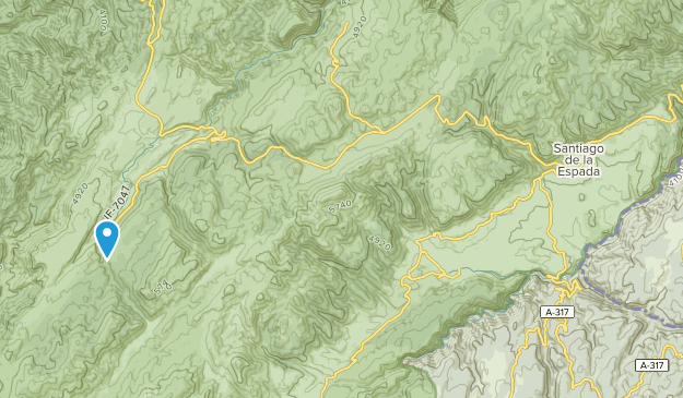 Santiago-Pontones, Jaén Map