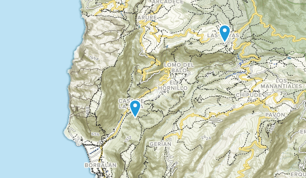 Valle Gran Rey, La Gomera Map