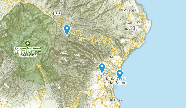 Santa Cruz de la Palma, La Palma Map