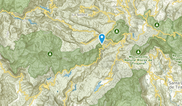 Tejeda, Las Palmas Map