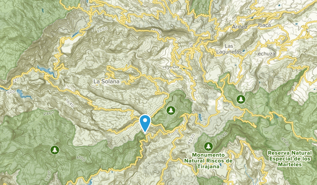 Tejeda, Las Palmas Map