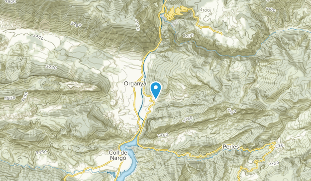 Organyà, Lleida Map