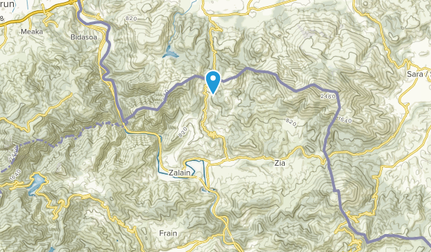 Bera, Navarre Map