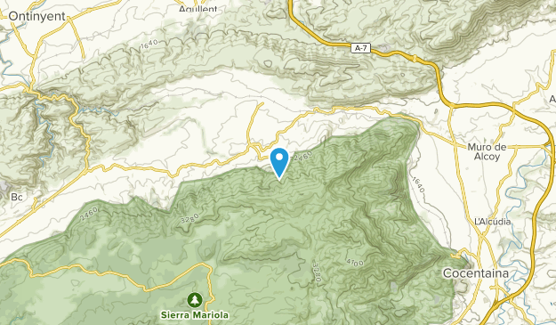 Agres, Valencian Community Map