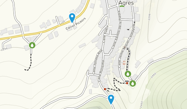 Agres, Valencian Community Map
