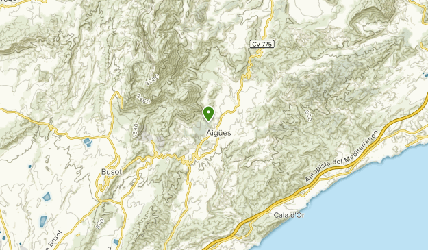 Aigües, Valencian Community Map