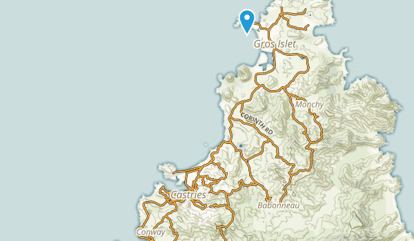 Castries, St. Lucia Map